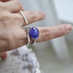 青紫のflowerタンザナイト ring 7枚目の画像