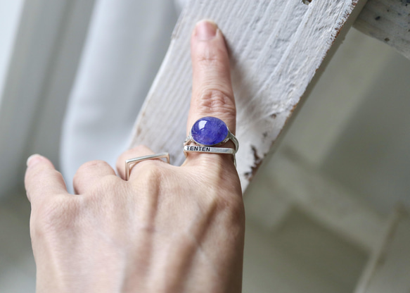 青紫のflowerタンザナイト ring 4枚目の画像