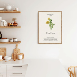 キッチンポスター　/ i0602 / 春のハーブや花 ボタニカル　インテリアポスター 4枚目の画像