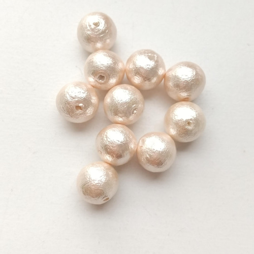 8mm 15個】コットンパール国産 両穴（ピンク） パール ROSE 通販  