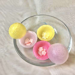 イースター風 餅花のサシェセット（暖色）【お好きな香りで】 3枚目の画像