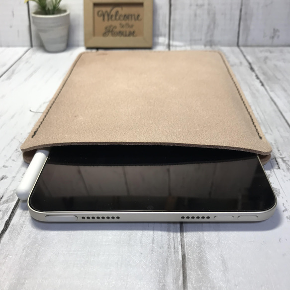 可愛い素材の iPad mini ケース 縦入れ タブレットケース スリーブケース レザーケース 4枚目の画像