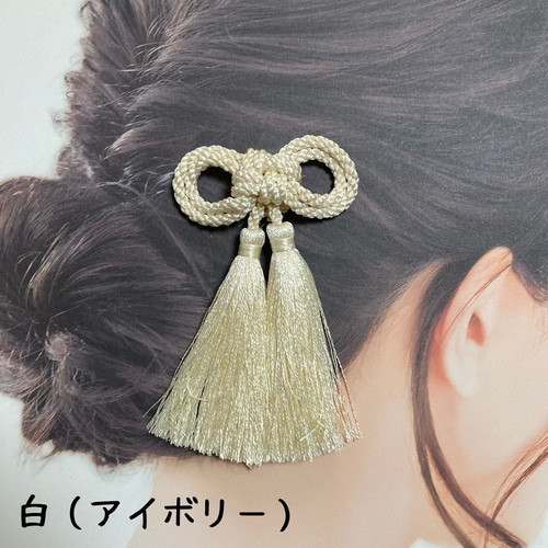 二重叶結びのタッセル髪飾り【Creema限定】 ヘッドドレス