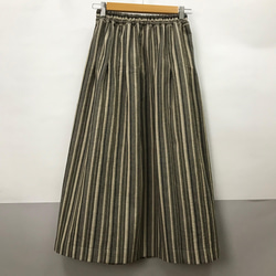 柔らか　二重織ジャガード地　タック　ギャザー　スカート 1枚目の画像