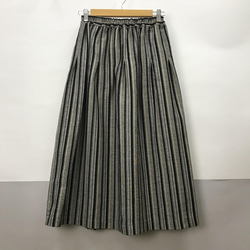 柔らか　二重織ジャガード地　タック　ギャザー　スカート 1枚目の画像