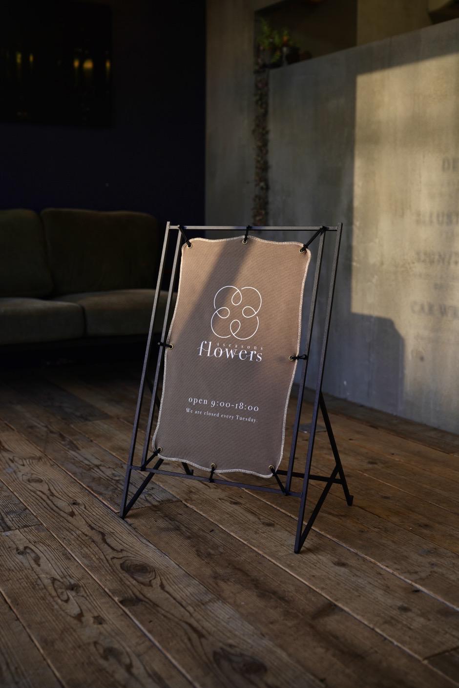 アイアンイーゼル】看板 フレーム A型看板 傘立て 輸入家具 アイアン