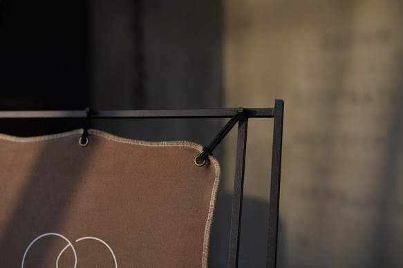 アイアンとキャンバス(帆布)の立て看板 帆布 ＃インテリア ＃アイアン