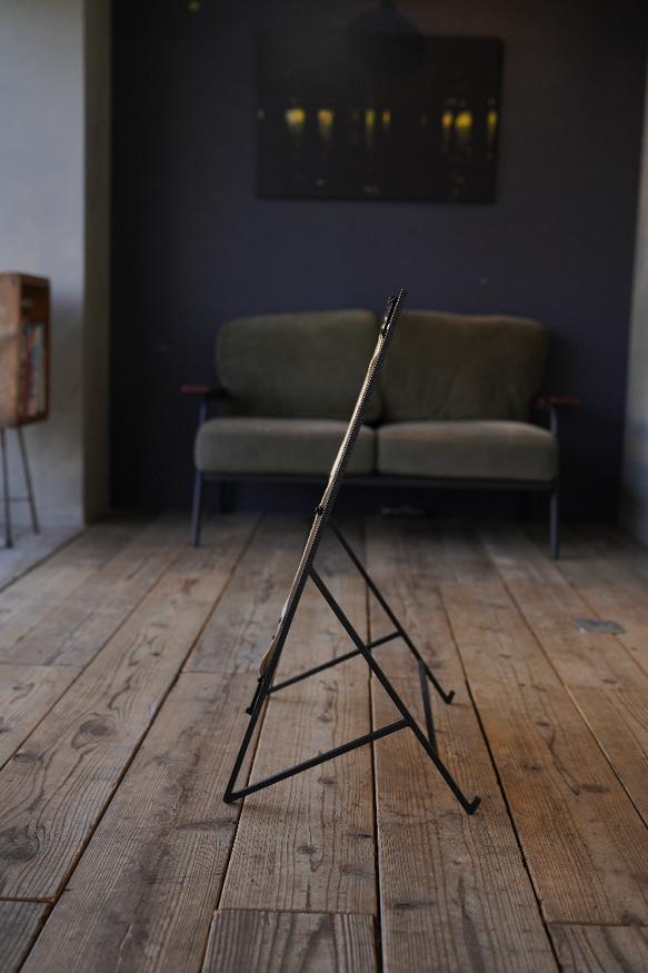 アイアンとキャンバス(帆布)の立て看板 帆布 ＃インテリア ＃アイアン