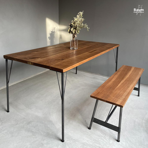 送料無料／[Dining Table (IR_LG_A)]無垢材ダイニングテーブル サイズ