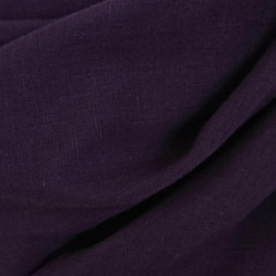 幅広&ボリューム感有り・一重タイプ（約40×80）日本製☆タック入り☆柔らかなＷガーゼのスヌード☆ダークパープル/紫 2枚目の画像