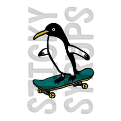 ペンギン  スケーター #2　 iphoneスマホケース 2枚目の画像