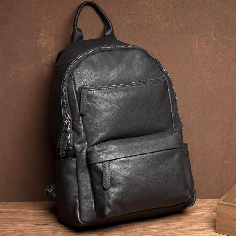 牛革リュック レジャー旅行革バックパック