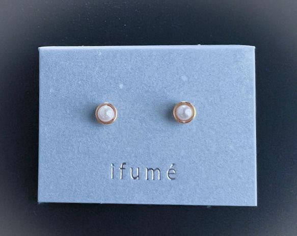 【ifumé】あこや真珠のピアス＆イヤリング 金属アレルギー対応 サージカルステンレス 2枚目の画像