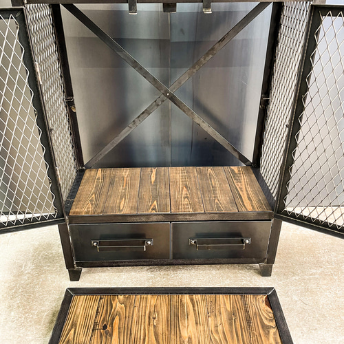 アイアンキャビネットC ［幅70㎝×奥行き30㎝×高さ90㎝］アイアン家具