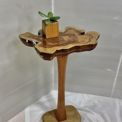 天然木　カイズカイブキ　サイドテーブル　一点物　手造り 1枚目の画像