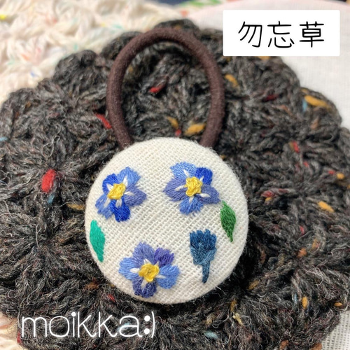 季節のお花 刺繍ヘアゴム vol.2 ヘアゴム moikka:) 通販 13625945