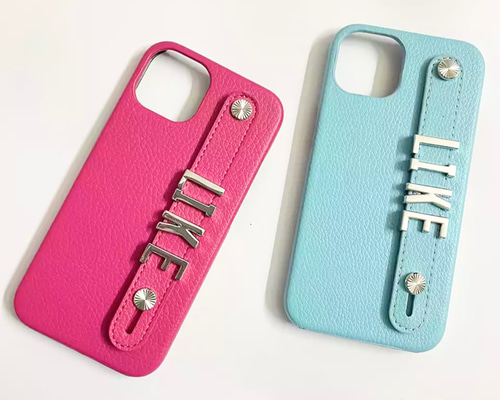 オリジナルケース オーダーメイドカバー スマホケース  iPhoneケース 立てかけOK♡【シルバー】名入れオーダーメイドiPhone ケース