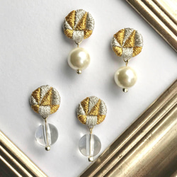 アラジンと魔法のランプ 2wayおとぎ話刺繍ピアスorイヤリング