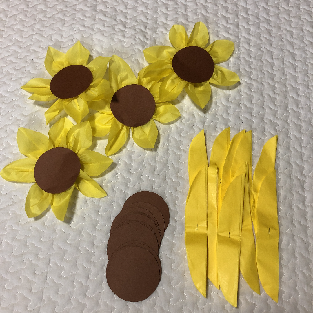 製作キット 壁面 ひまわり 10個分 送料無料❤️ その他アート