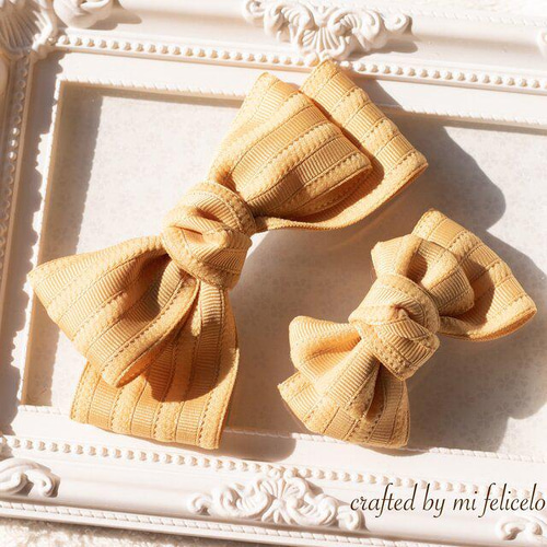 選べるカラー39色】親子 お揃いリボン ベビー キッズ ヘアクリップ  