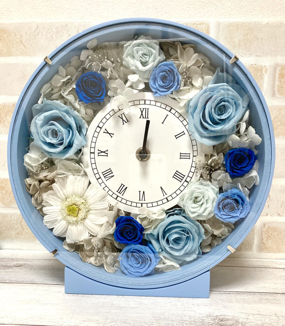 【受注製作】花時計　お好みのフレームカラー、花材でお作りします【Creema限定】 8枚目の画像