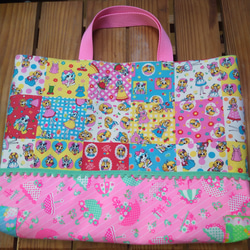 ハンドメイド オーダー レッスンバッグ 巾着 ランチョンマット レトロ 46b9cc6864d3695f73846025c7a134