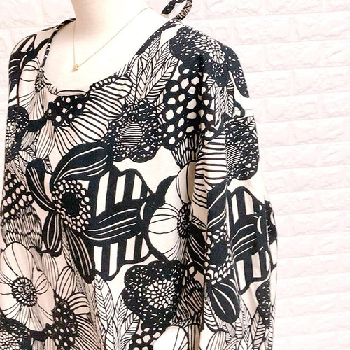 ⚪一年中使える割烹着家事/しっかりした綿麻/モノトーン/ その他