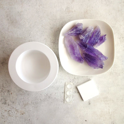 天然石のアロマディフューザー ■ アロマストーンポット ■ アメジスト　2タイプ 2枚目の画像