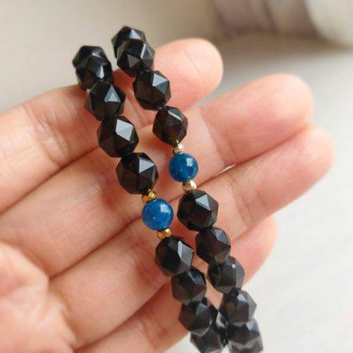 ロシア産モリオン20mm＆18mm玉ブレスレット ロシア産モリオン20mm＆18mm玉ブレスレット ロシア産モリオン