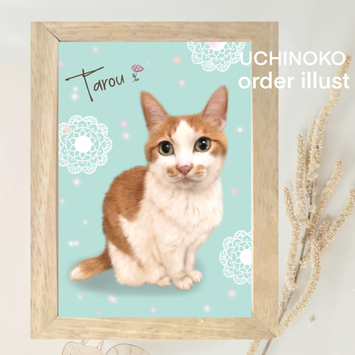 ペット似顔絵 オーダーメイド イラスト 犬 猫 お描きします 2L ペット似顔絵 オーダーメイド イラスト 犬 猫 お描きします 2L