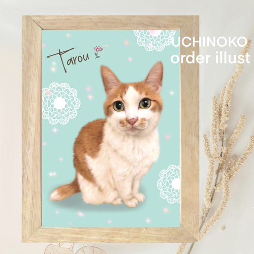 ペット似顔絵 イラスト オーダーメイド 犬 猫 うさぎ 動物 お ペット似顔絵 イラスト オーダーメイド 犬 猫 うさぎ 動物 お