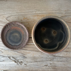 B級 コーヒー焼 植木鉢 4.5号 5枚目の画像