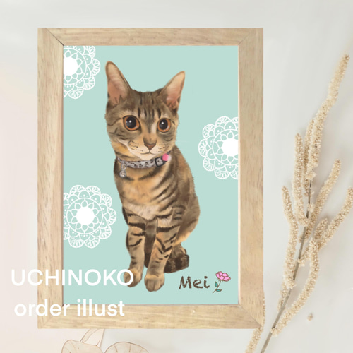ペット似顔絵 オーダーメイド イラスト 犬 猫 うちの子 お描きし ペット似顔絵 オーダーメイド イラスト 犬 猫 うちの子 お描きし