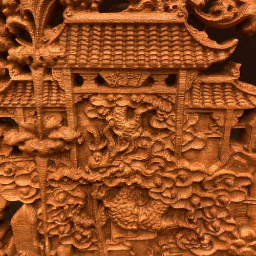 鯉が導く成功の奇跡』鯉登竜門Ⅱ 26.5cm（登竜門・滝登り) 参次元彫刻