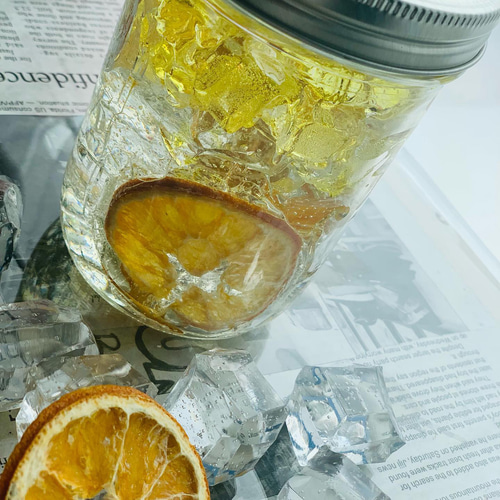 キャンドルウォーマーライトでオレンジグミキャンドル キャンドル