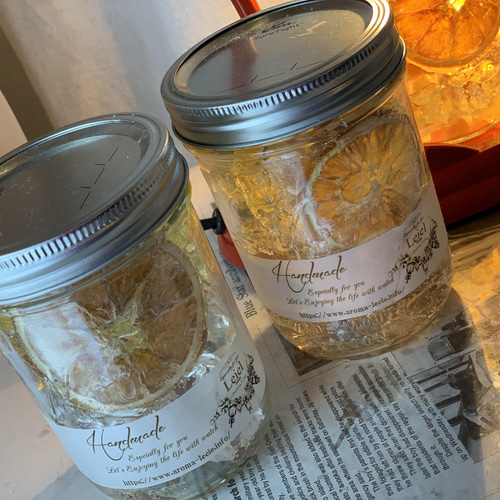 キャンドルウォーマーライトでオレンジグミキャンドル キャンドル