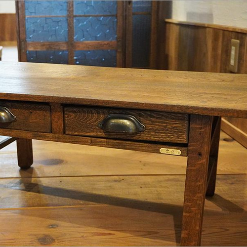 アンティーク 文机 和家具 無垢材 和モダン 長机 大正ロマン ヴィンテージ