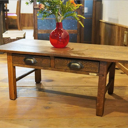 アンティーク 文机 和家具 無垢材 和モダン 長机 大正ロマン ヴィンテージ
