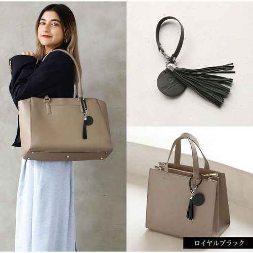 大人可愛いレザータッセル】本革キーホルダー タッセル付きキー