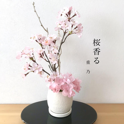 SALE！　creema限定  新作　桜〜花台付き 1枚目の画像