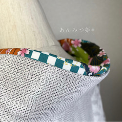 綿の半襟　レトロモダンな桜【ラスト】 4枚目の画像