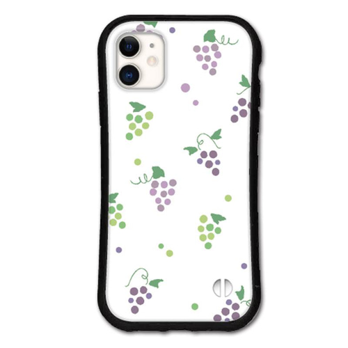 スマホケース iPhone16 15 14 13 pro se iface型 カバー 北欧 ぶどう