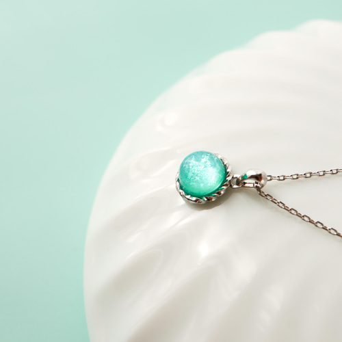 【未使用級】レネレイド　ネックレス　ミントグリーン　箱付き 未使用級】レネレイド ネックレス ミントグリーン 箱付き 未使用