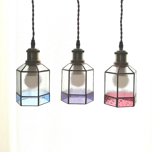 レトロ ステンドグラス ペンダントライト 照明 LED 一点 シーリング