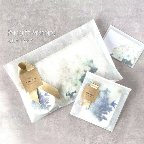 選べる - 透明しおりセット〈ハガキサイズ・2枚組〉｜草花で彩る、心