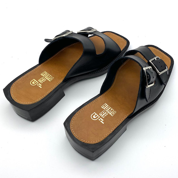 HOMARE DoubleBelt Leather Sandals MEN'S 日本製　【国内送料は無料です】　 3枚目の画像