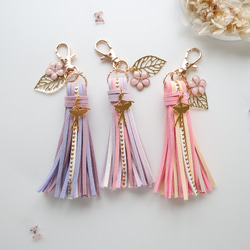 バレエ タッセル チャーム ☆桜フラワー☆/キーホルダー/バッグ