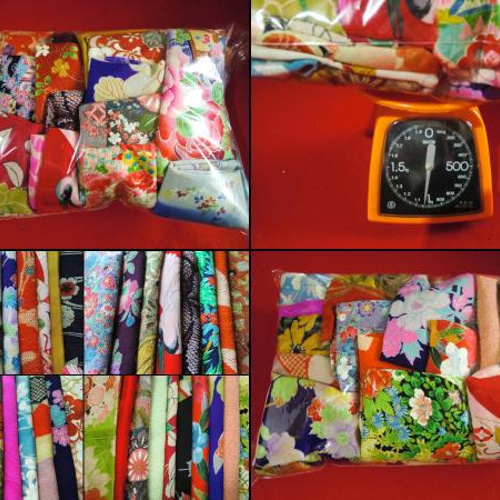 和布、ちりめん生地の吊るし飾り 京ちりめんキット・傘宝(さんぽう)つるし飾り |生地 和柄/和布