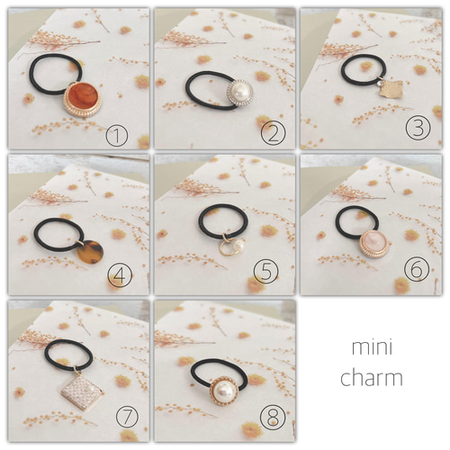 miniヘアゴム❁⃘*.ﾟチャーム付き❁⃘idea商品❁⃘送料無料