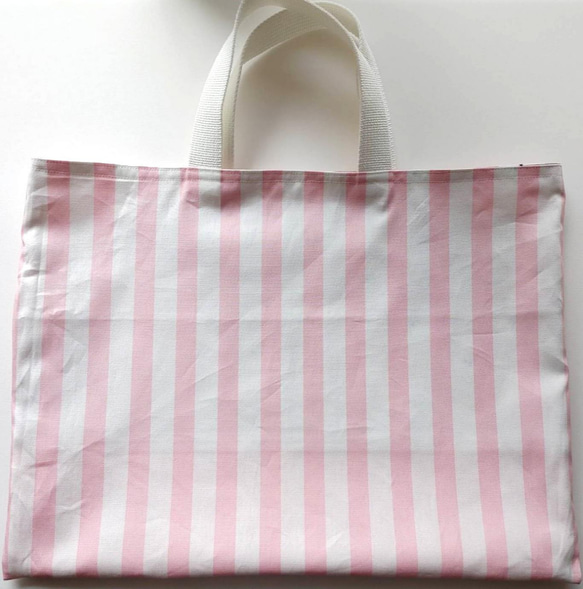 ☆入園入学☆ビションフリーゼドットのレッスンバッグ ～ピンク～ 2枚目の画像